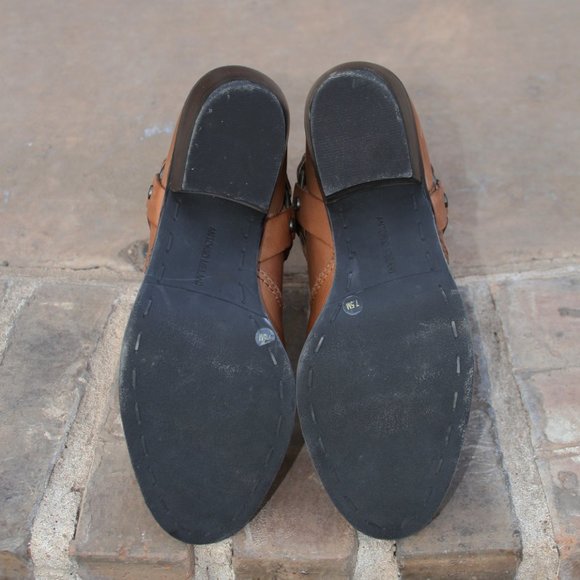 Antonio Melani Tan Leather Western Bootie Boot 7.5 - Picture 7 of 7